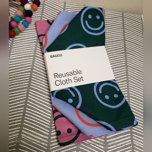 BAGGU Reusable Cloth Set Happy Mix